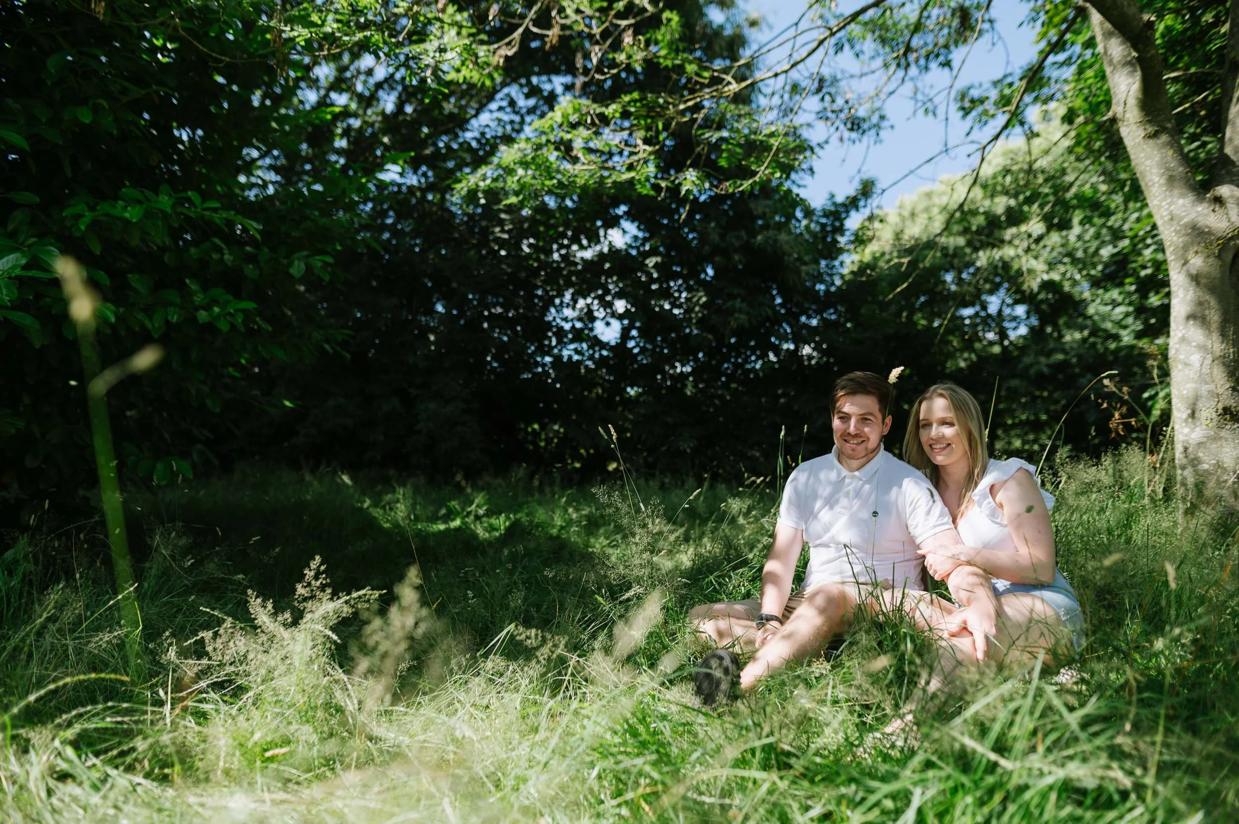 Matt and Joanne's engagement photos at Edgbaston Reservoir