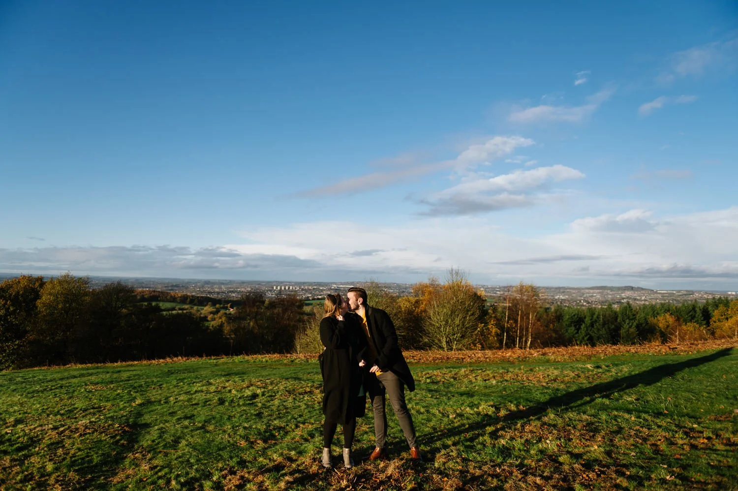 Phiz and Will's engagement photos in the Clent Hills