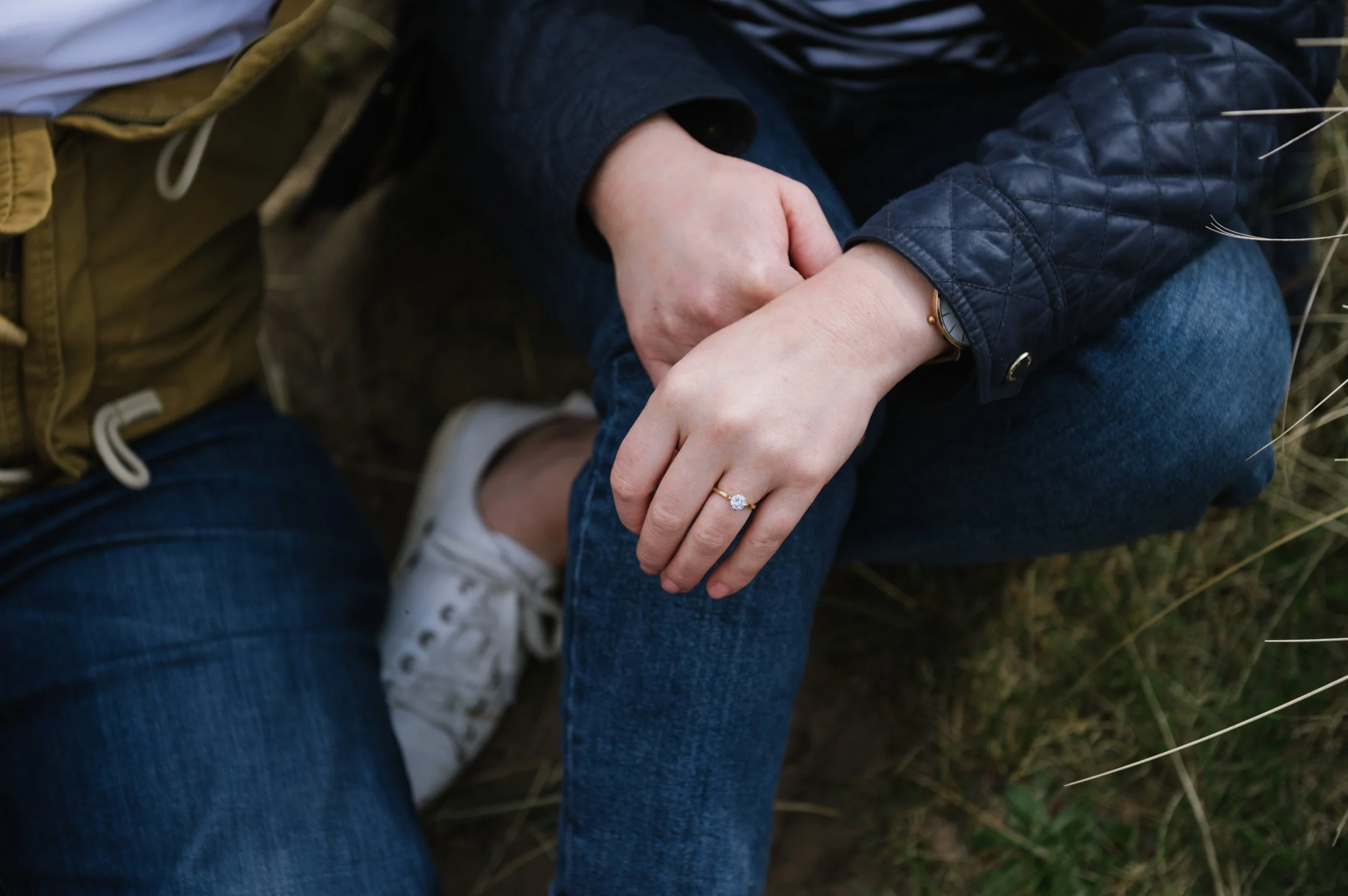Jon and Steph's engagement photos at Hoylake, Wirral
