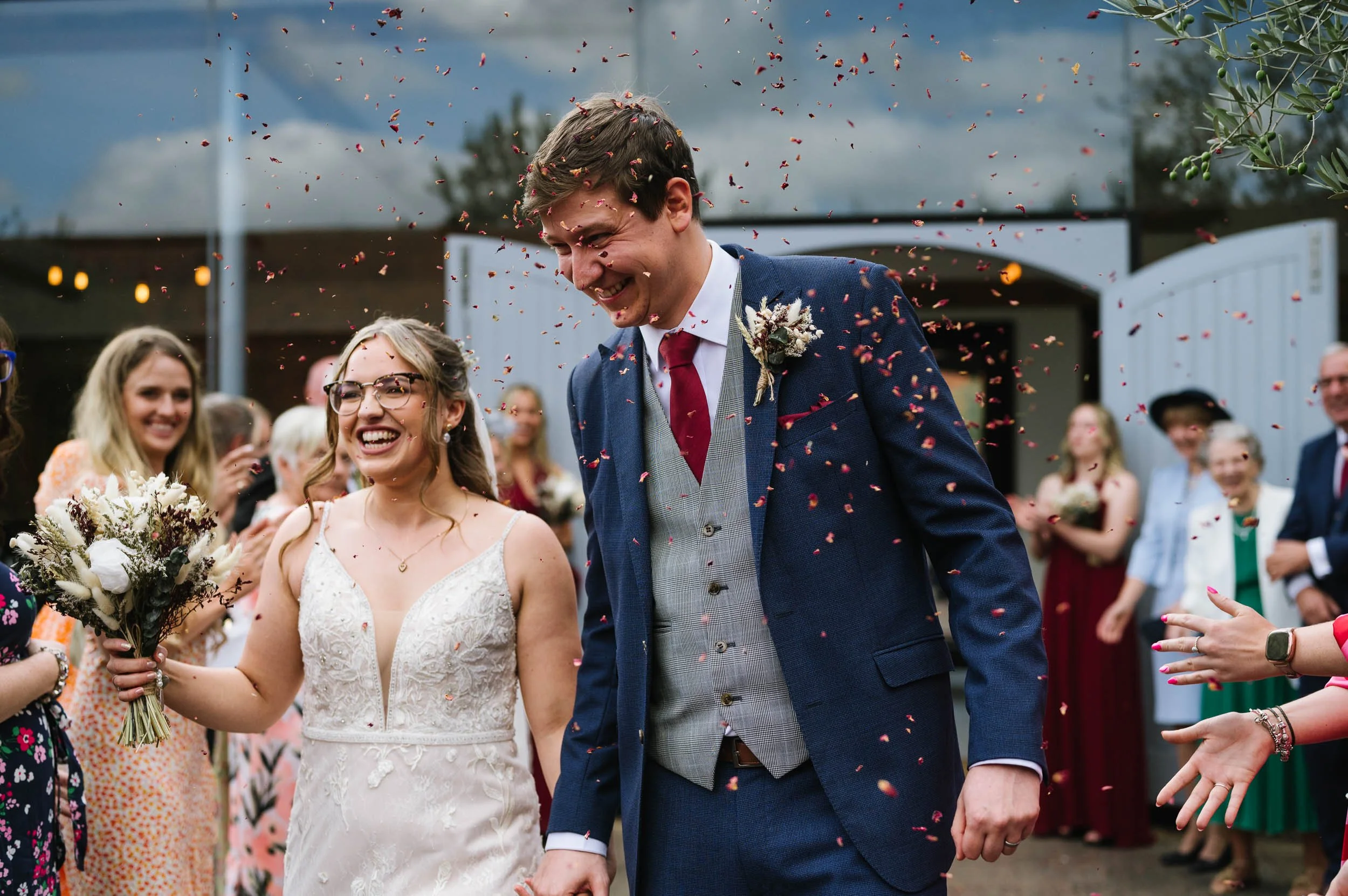 Katie and Steve's wedding at Swallows Nest Barn, Warwick