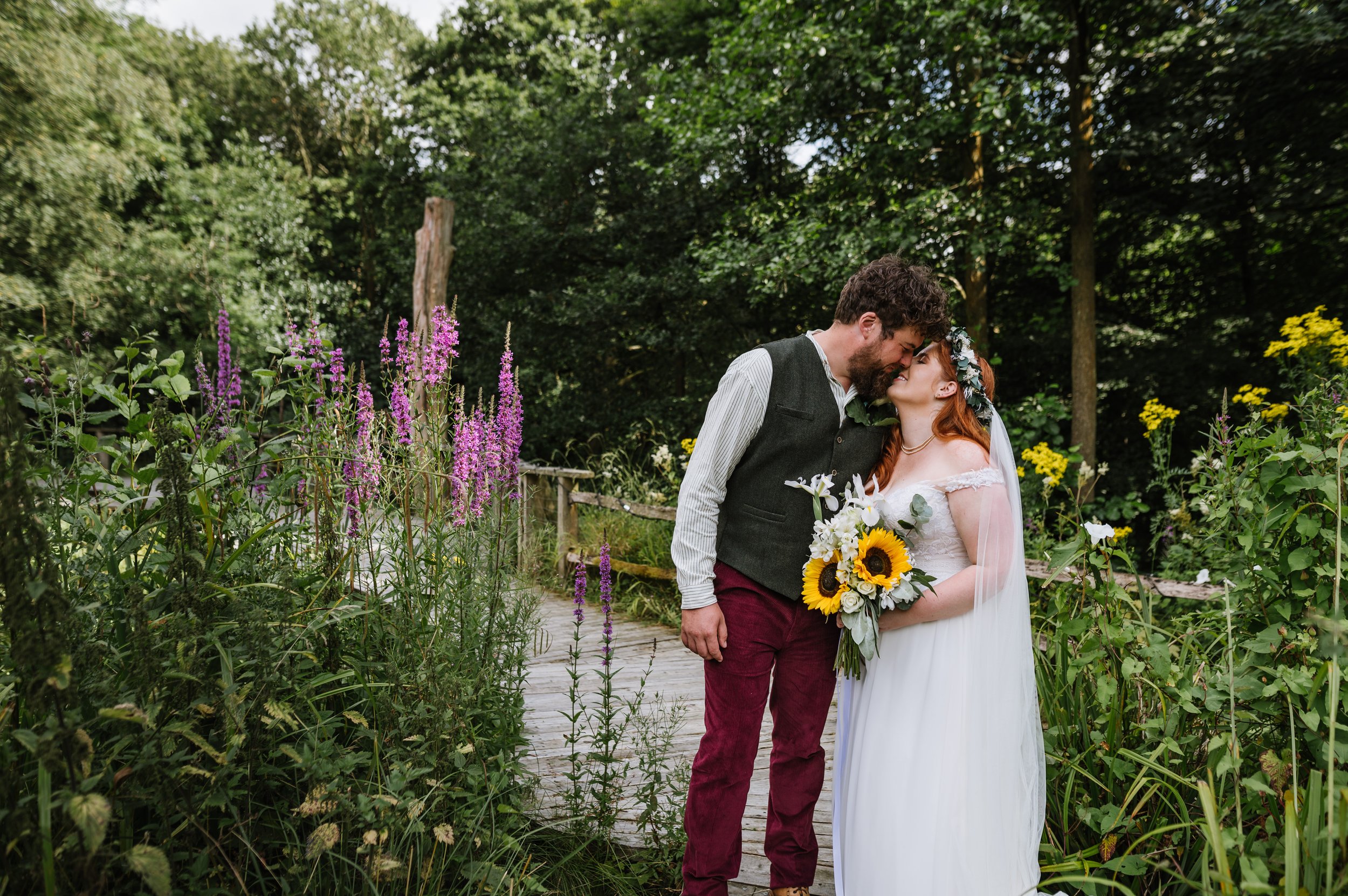 Sam and Holly's wedding in Eccleshall Woods, Sheffield