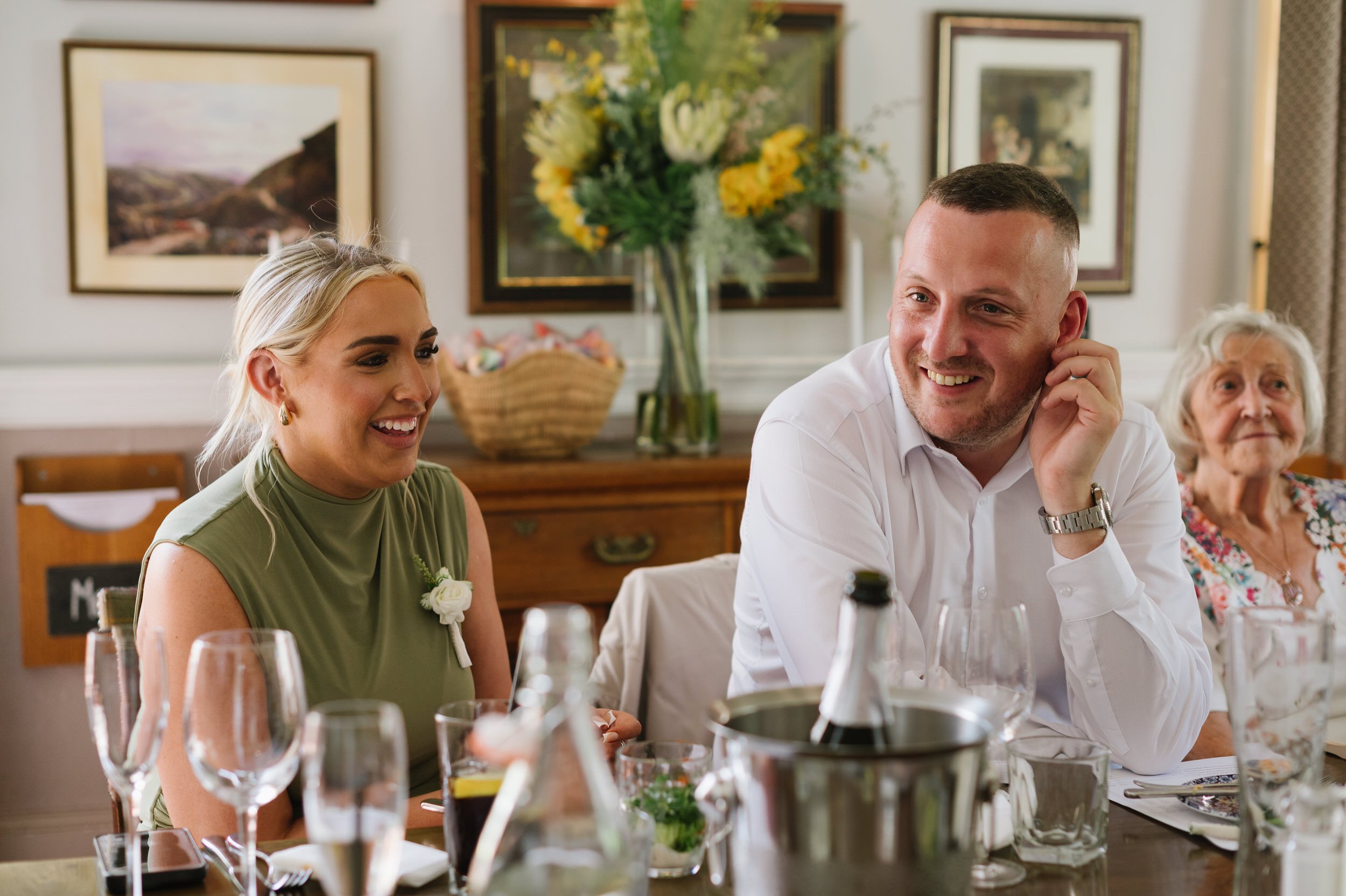 Wedding breakfast with immediate family at The Physician Birmingham