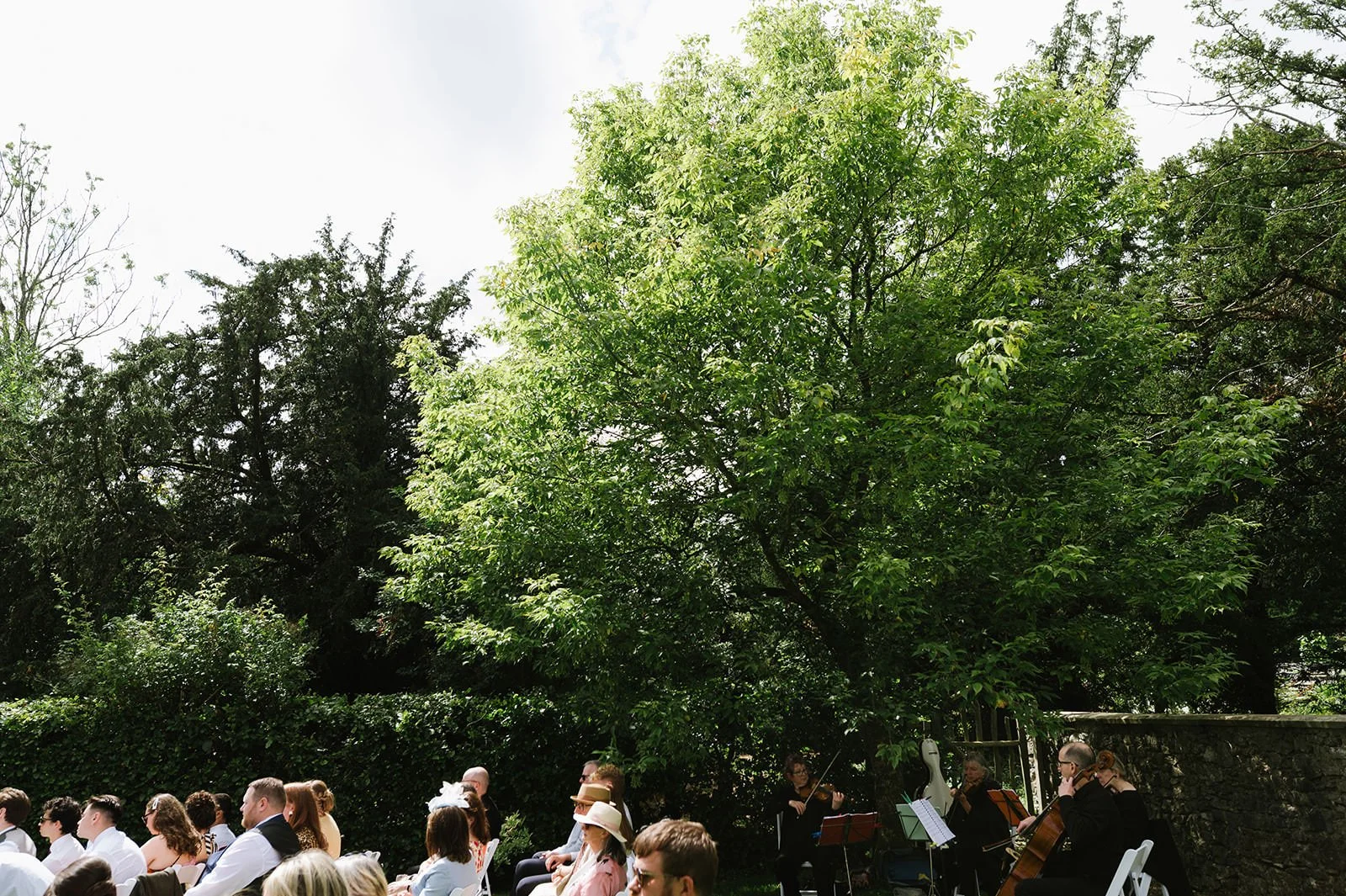 String quartet playing at Lake District wedding ceremony
