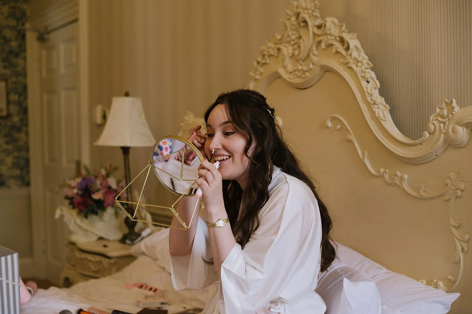 Bride getting ready at Colwick Hall Hotel Nottingham