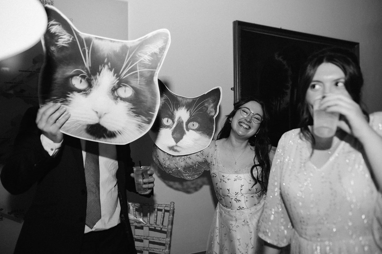 Wedding photo booth setup at Wollaton Hall