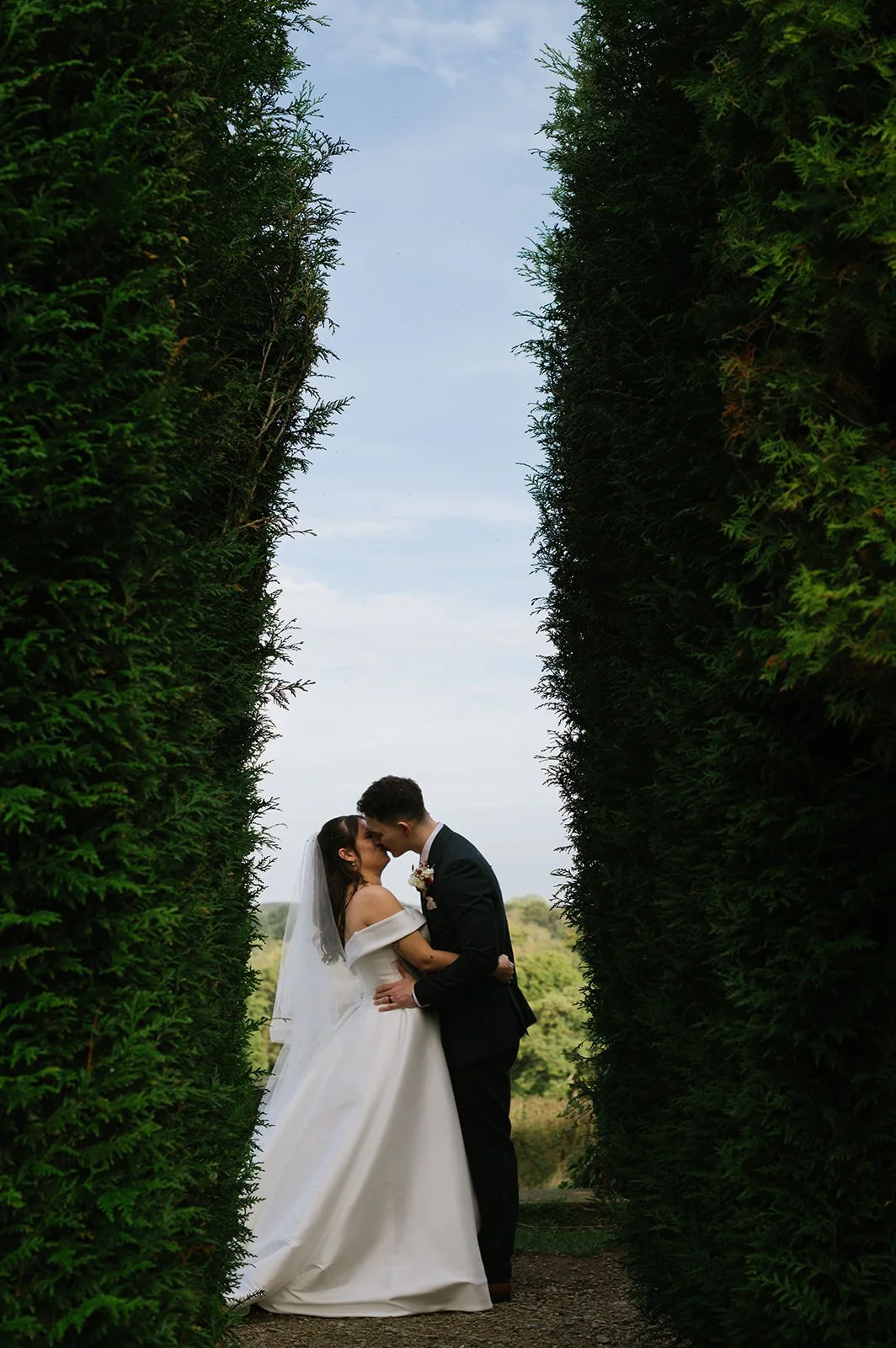 Couple portraits at Wortley Hall grounds