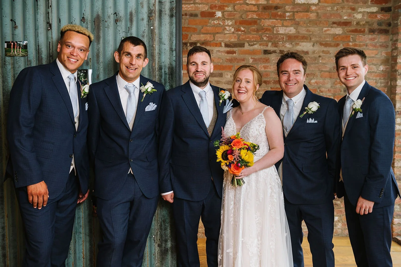 groomsmen at Norton Fields Barn wedding