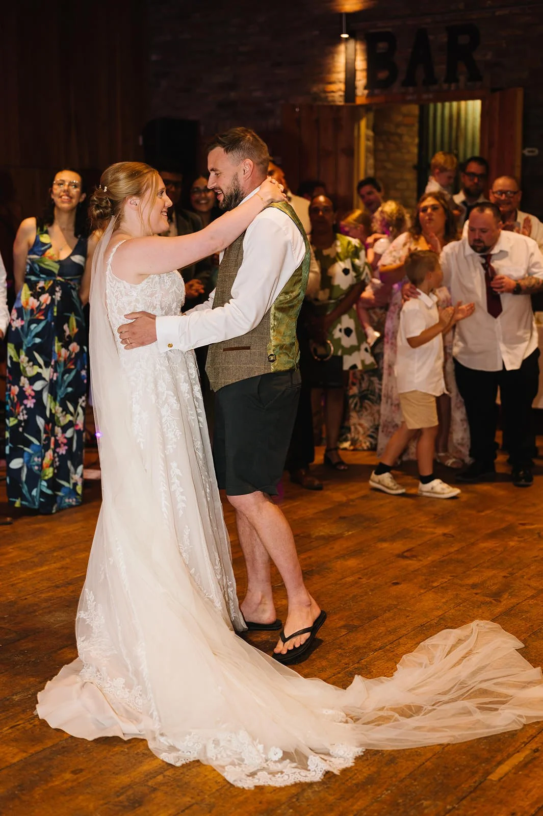 First dance at Norton Fields Barn reception