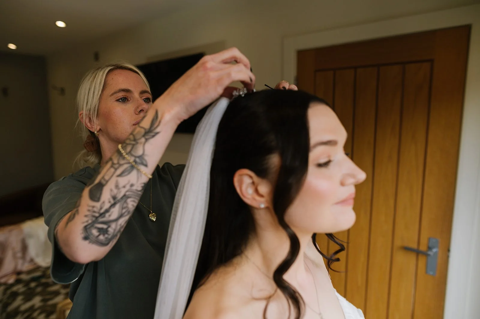 Makeup by Sarah Jaye at Bredenbury Court Barns wedding