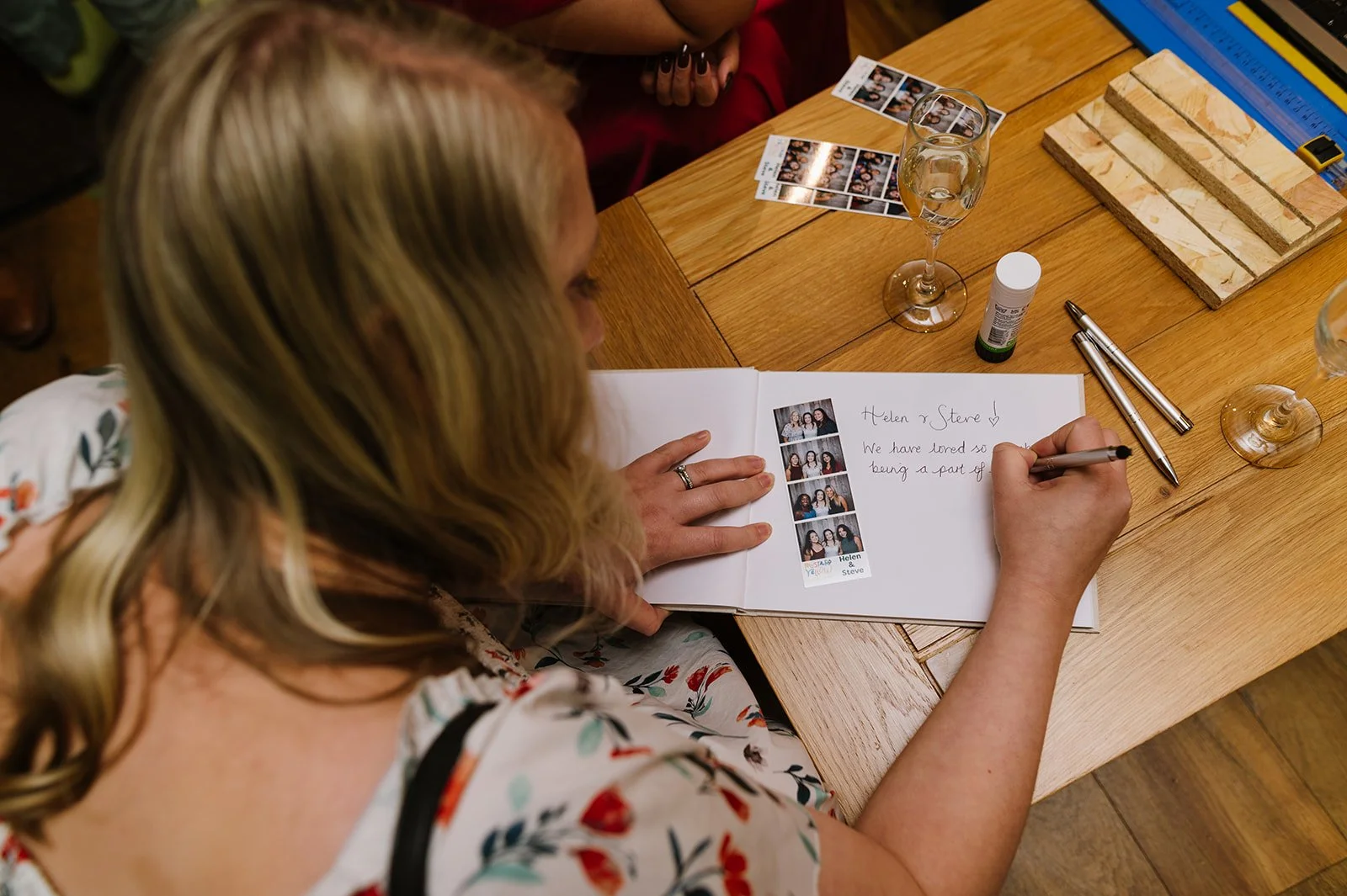 Wedding photo booth at Bredenbury Court Barns