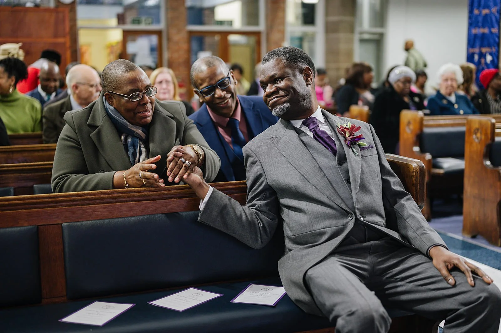 Groom preparing at The Rock Church Birmingham