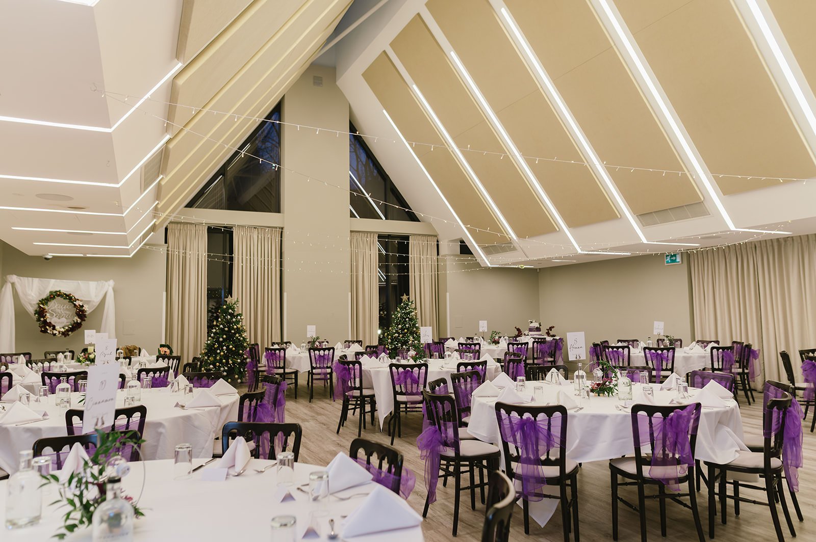 winter Wedding reception at Edgbaston Park Hotel Birmingham