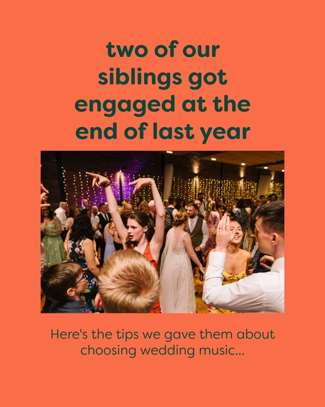Two of our siblings got engaged at the end of last year &hellip; not to each other. 

Which means two family weddings to look forward to and even more wedding chat than normal around here. 

We thought we&rsquo;d share with you what we told them abou