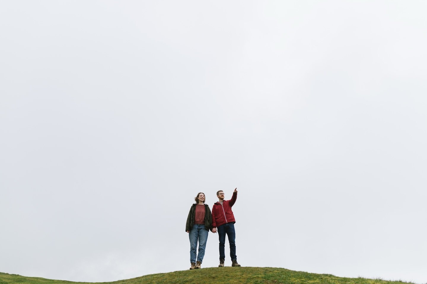 Bluebell hunting in the Malvern Hills with a touch of Iron Age hill fort thrown in. As if we weren&rsquo;t excited to be photographing their wedding already!

These two are on our blog today - link in our bio &amp; stories