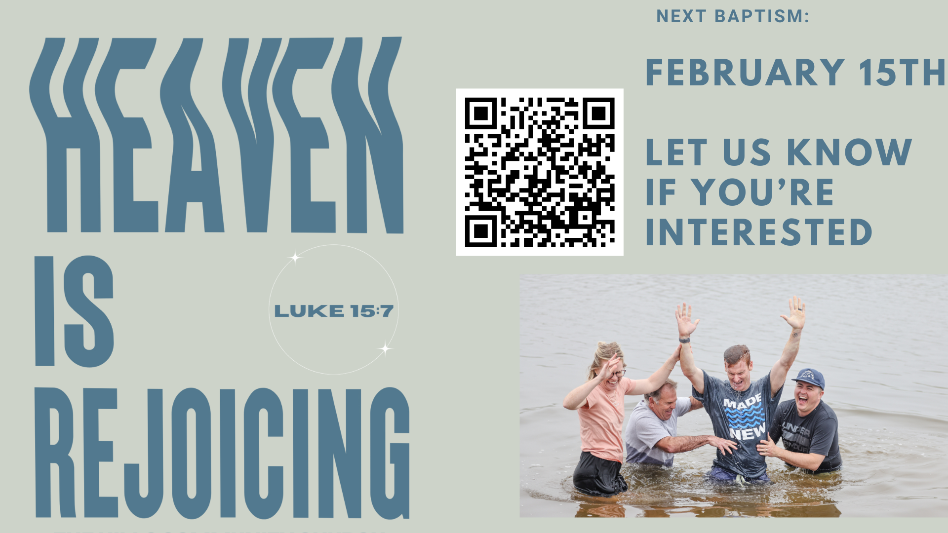 Baptisms at The Hills