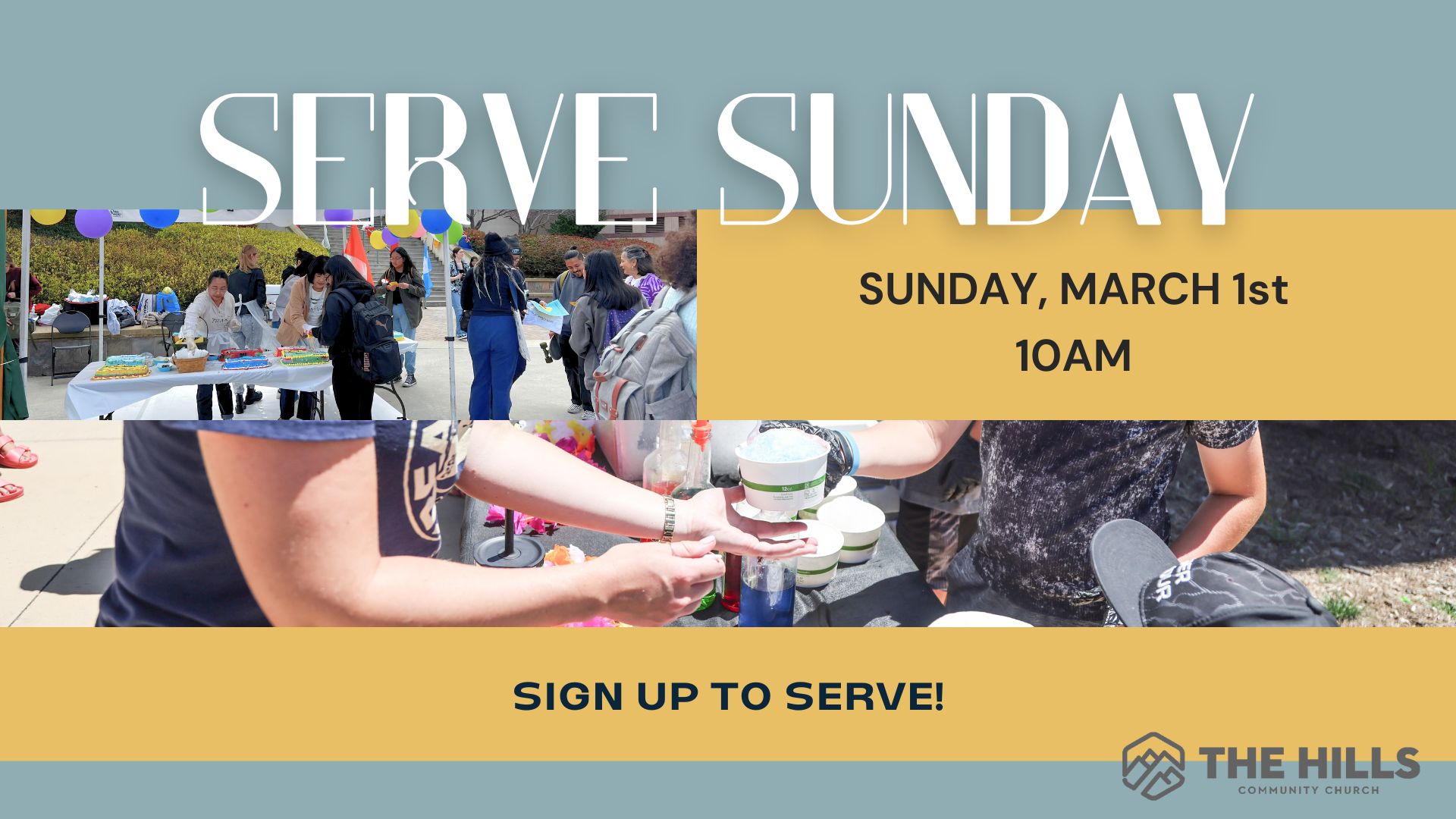 Serve Sunday