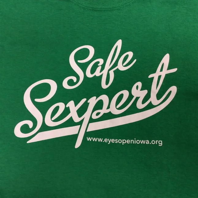 Safe sexpert tee - green.jpeg