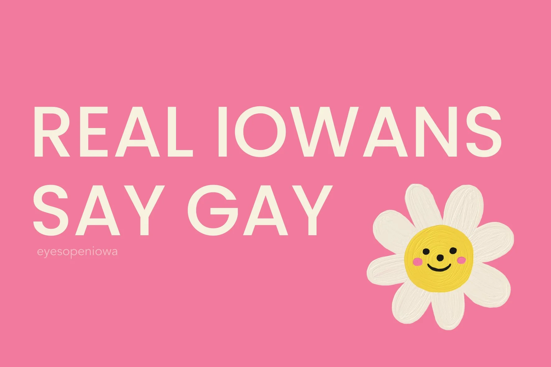 REAL IOWANS SAY GAY RECTANGULAR STICKERS