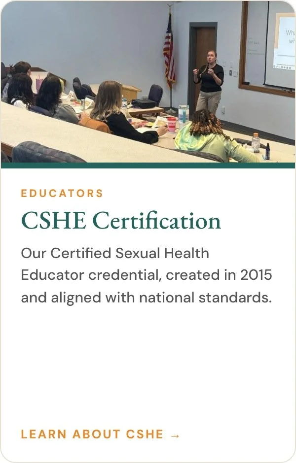 Certified Sexual Health Educator (CSHE) certification