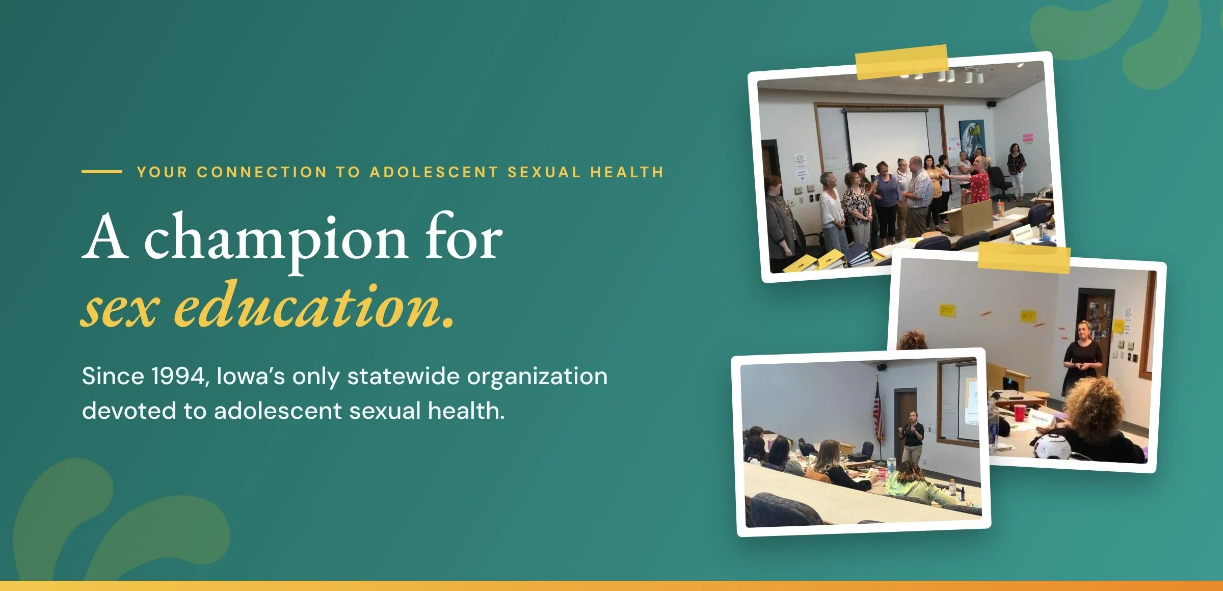 EyesOpenIowa trainers and educators at in-person trainings. A champion for sex education since 1994.