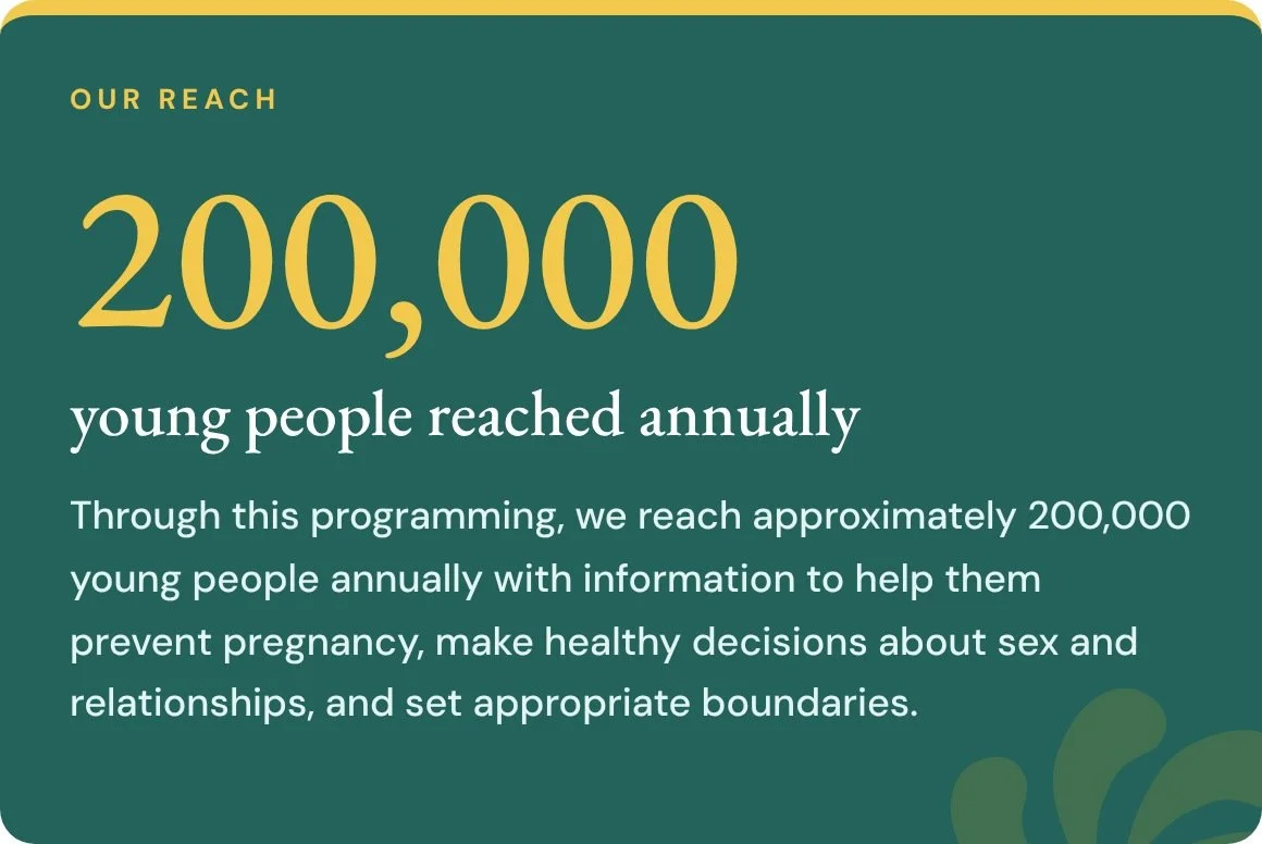 EOI programs reach approximately 200,000 young people annually.