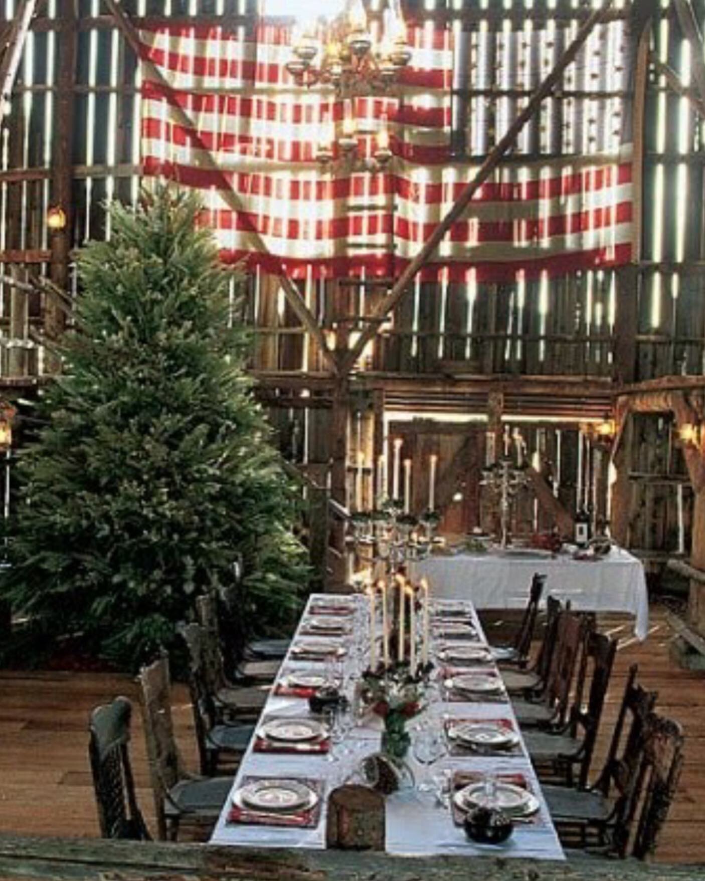 The American flag dramatically placed at the Double RL ranch in Colorado. @archdigest @ralphlauren_doublerl @ralphlauren