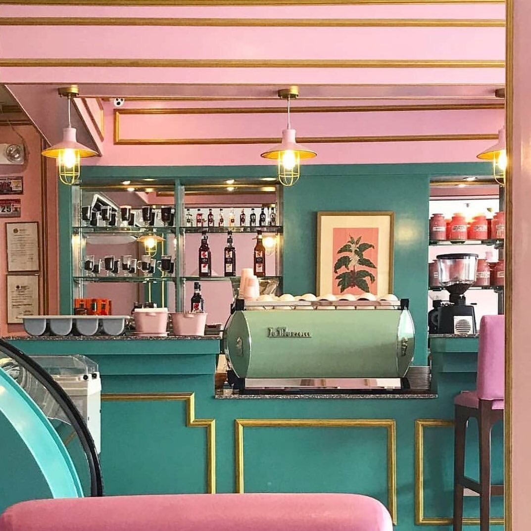 Pink and green from @cafecongreso #pink #pinkandgreen #cafe