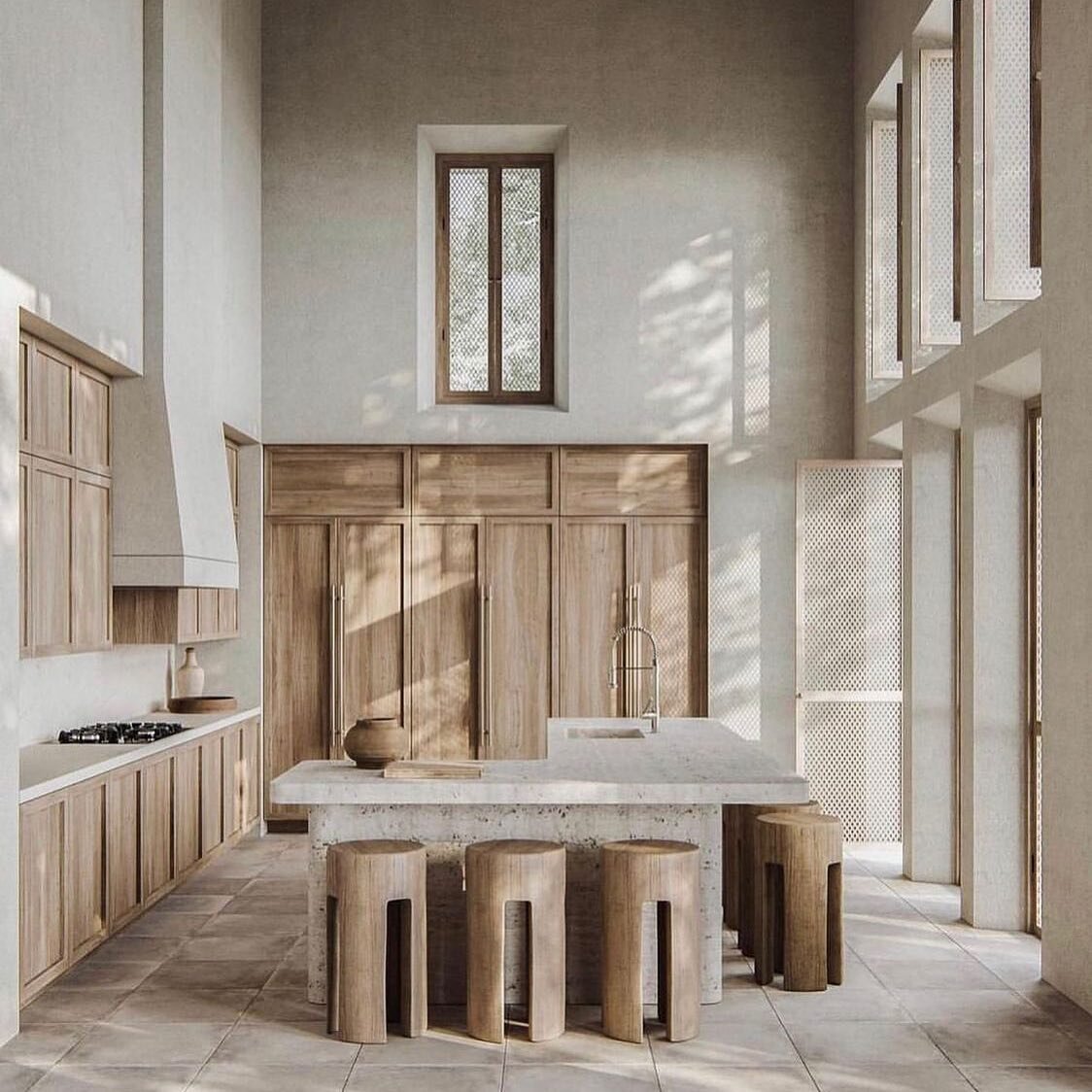 PERFECTION&hellip;..that about sums up the kitchen by @noasantos for his project Country Road. #terracotta #travertine