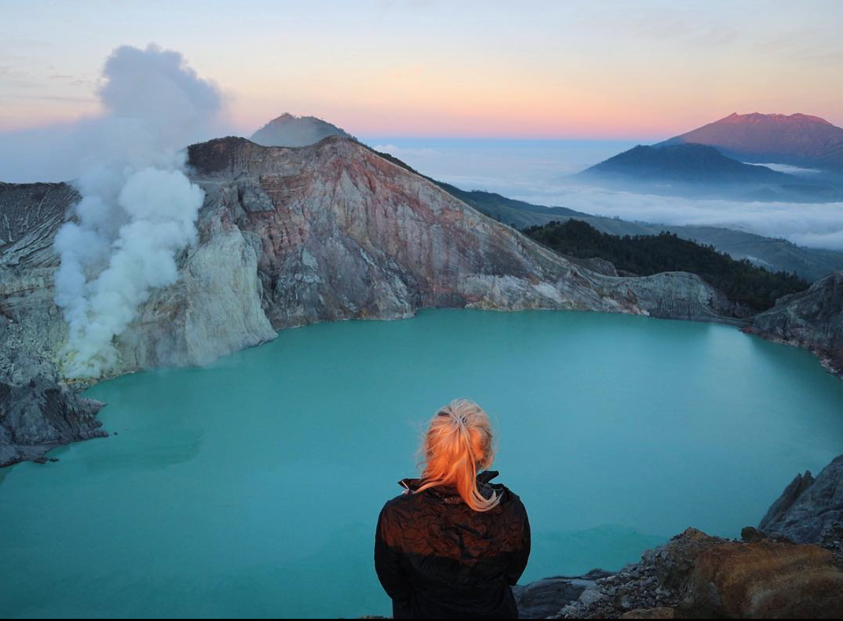 Sunrise over Mt. Ijen - Java, Indonesia