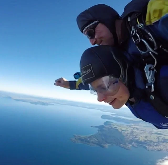 Jumping out of a plane - Lake Taupo, New Zealand