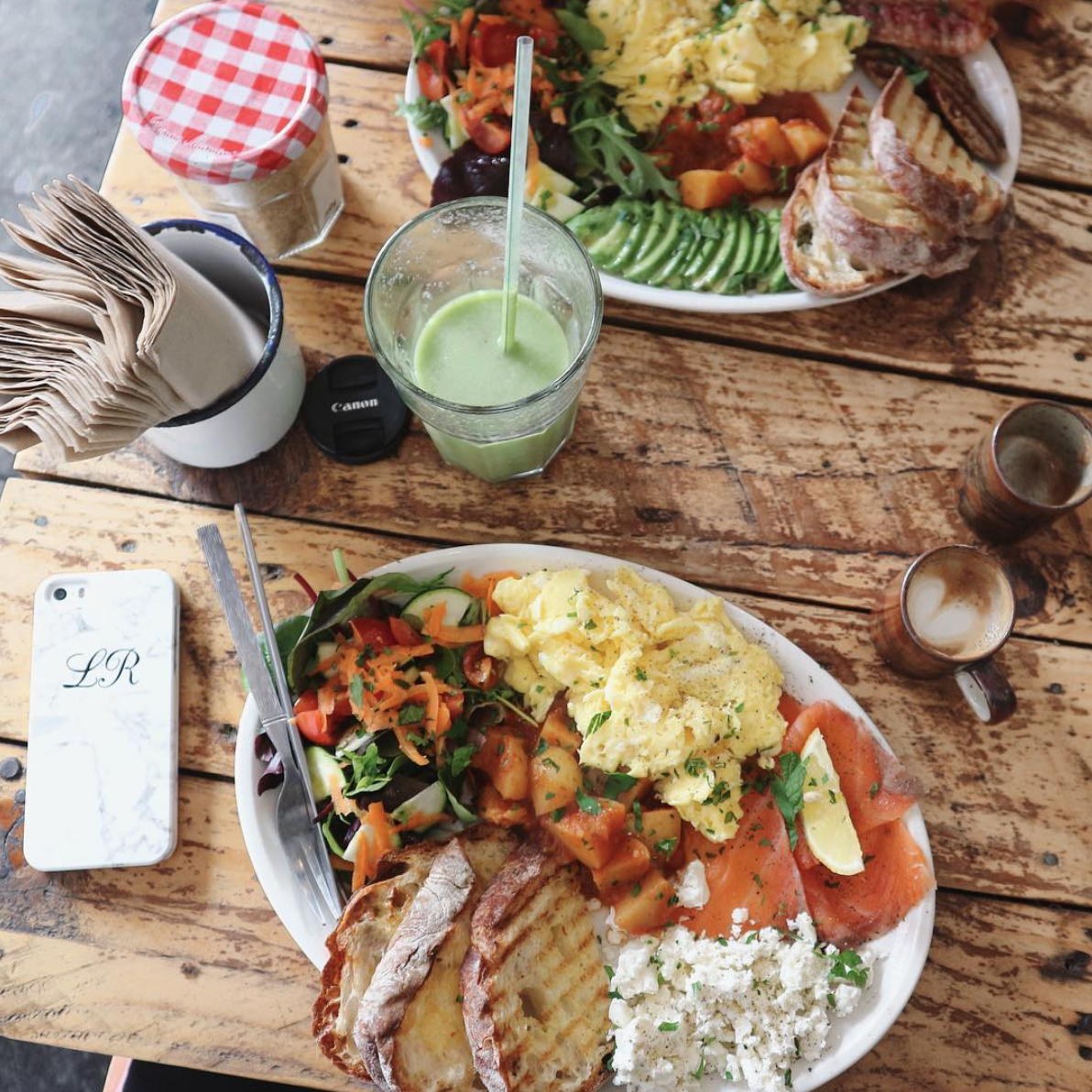 Brunching in Greenhouse - Deptford, London