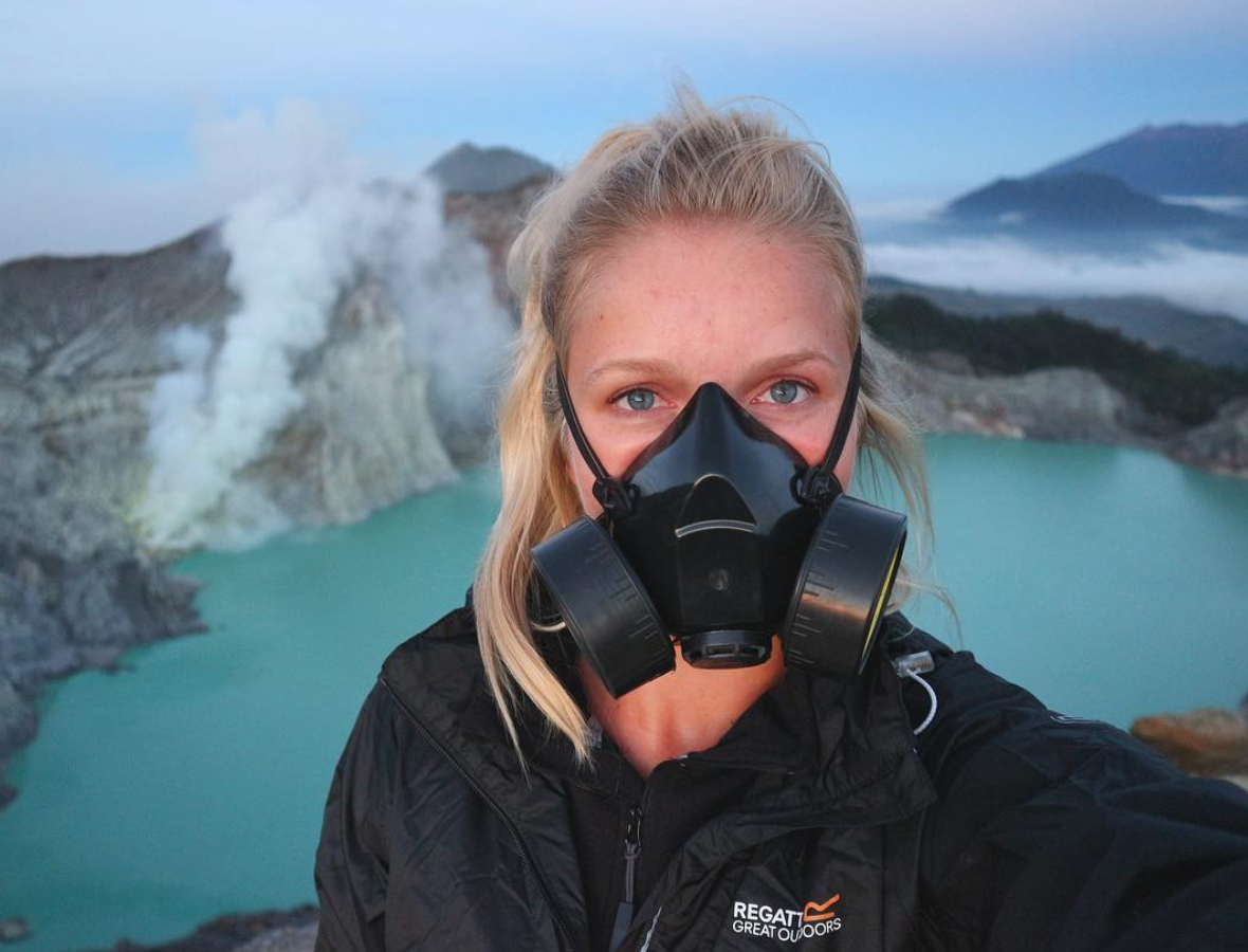 Pretending to be Walter White - Mt. Ijen, Indonesia