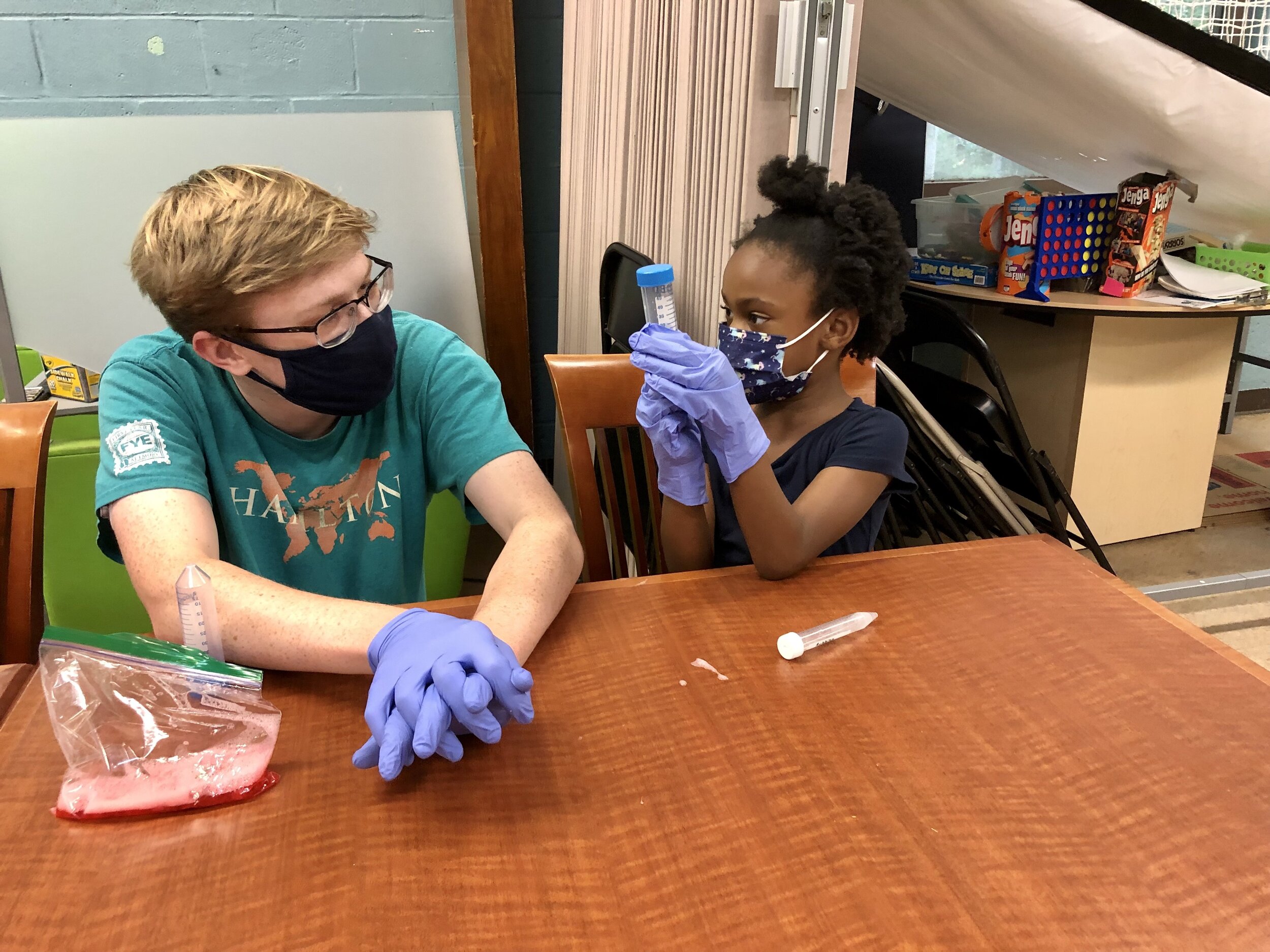 Sept 2021: Strawberry DNA extraction at EAKC 