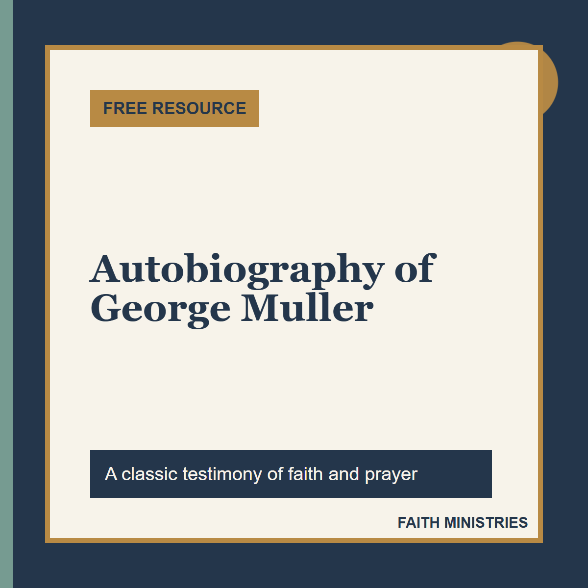 Autobiography of George Muller - George Muller