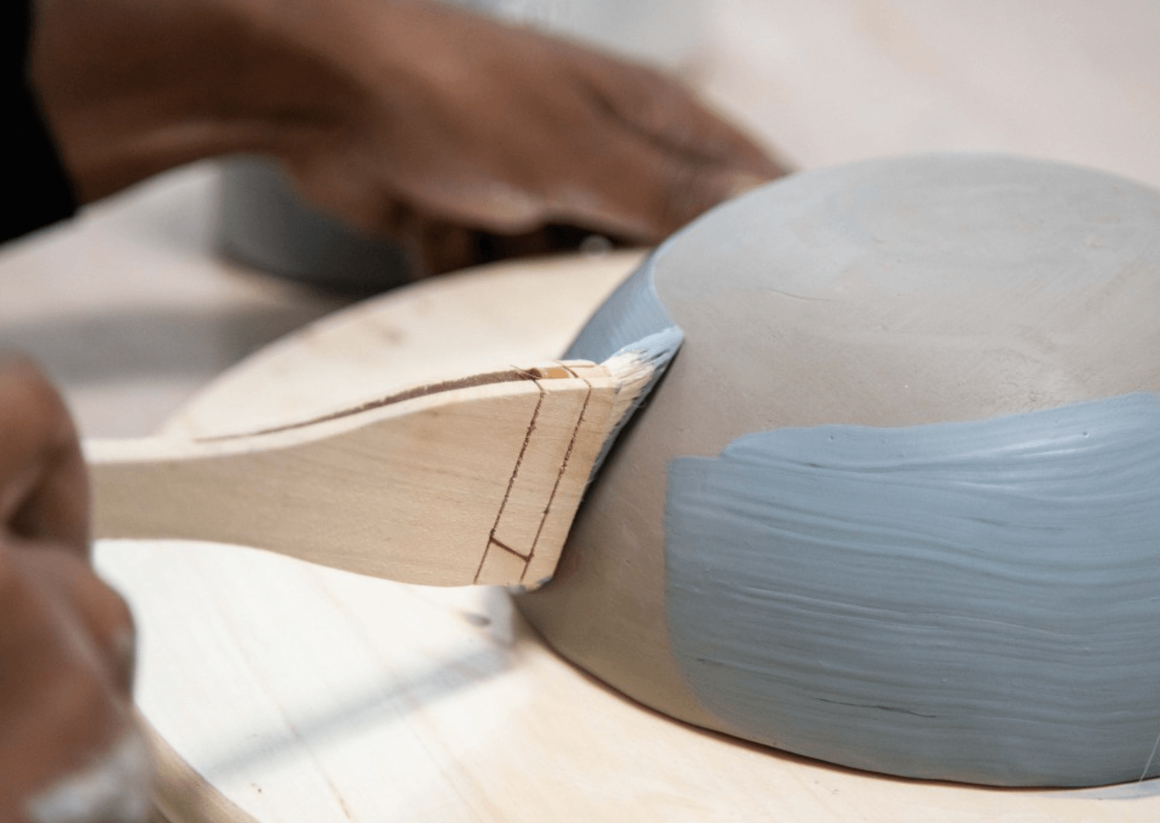 shape the earth into ceramics