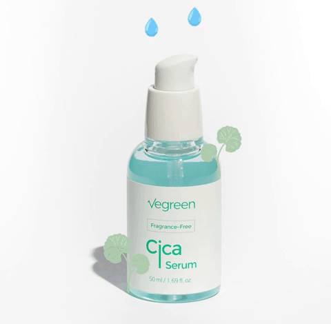 [REVIEW] Vegreen Fragrance-Free Cica Serum (Before and After)