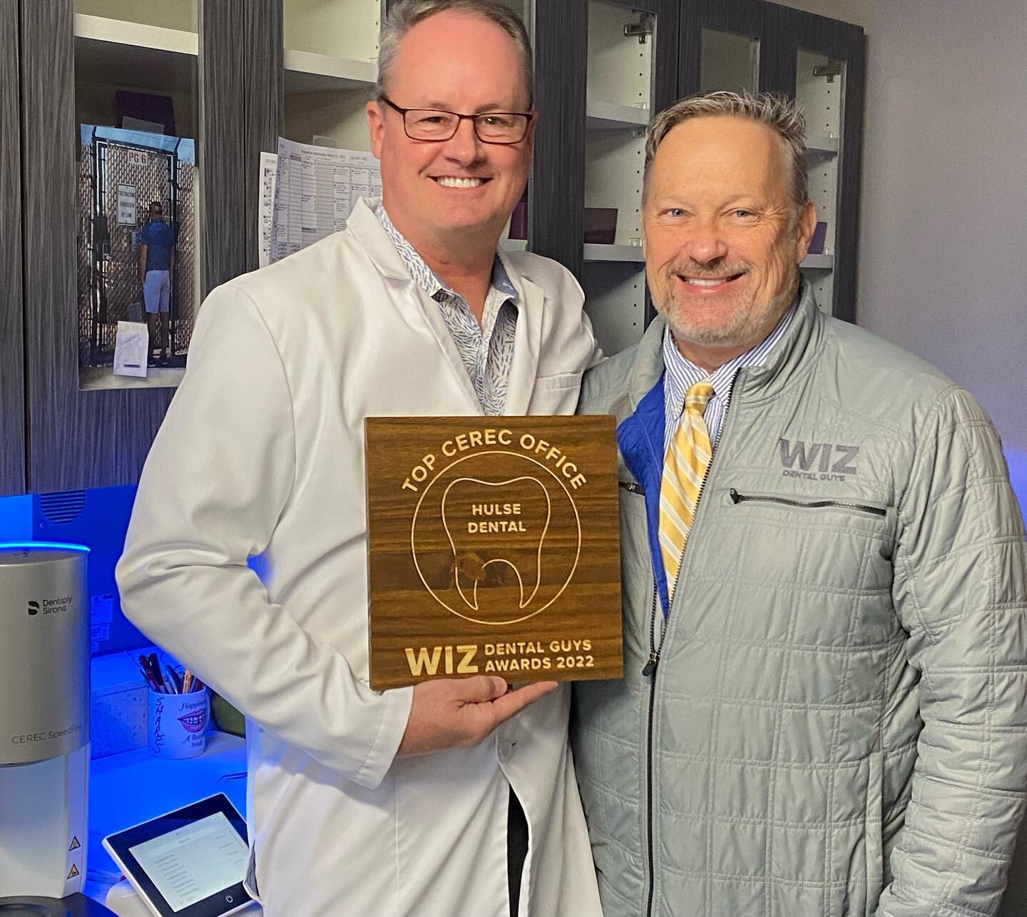 Big kudos to Dr. Kurt Hulse and team for taking home the &ldquo;Top Cerec Office&rdquo; as part of the annual Wiz Dental Guys awards!  #cerecdoctors #dentsplysirona #wizdentalguys #hulsedental #cadcamdentistry