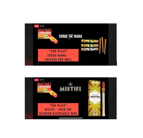 All three of Cannabistry &amp; M Plant brands recognized at High Times Cannabis Cup SoCal People’s Choice Awards 