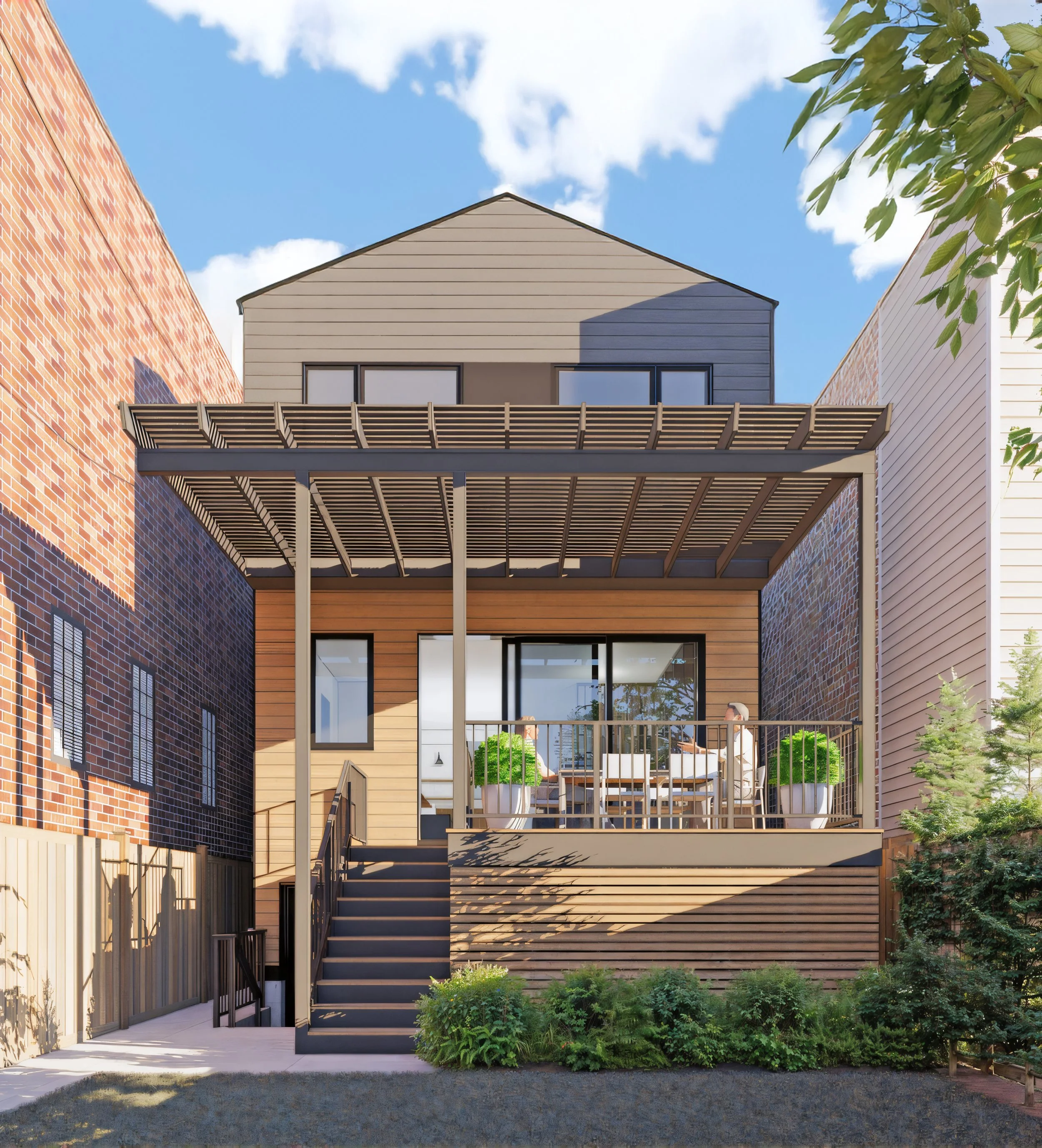 A rendering of the proposed design on Hoyne Avenue in Roscoe Village