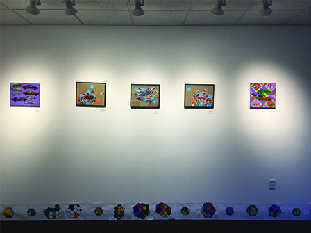  Tony R.’s work presented at his solo show 