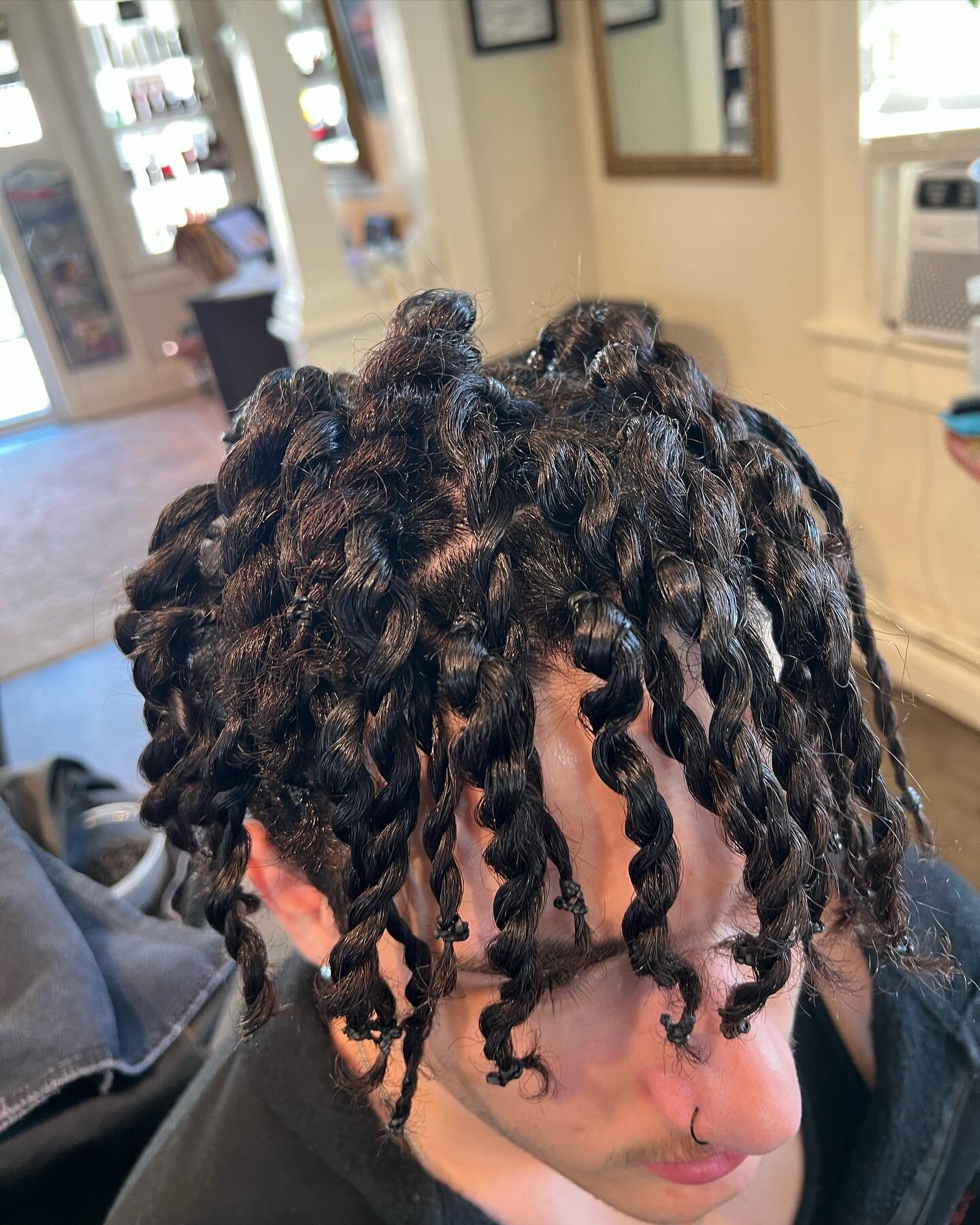Lynn did these beautiful twists on a young dude today. Way to go!