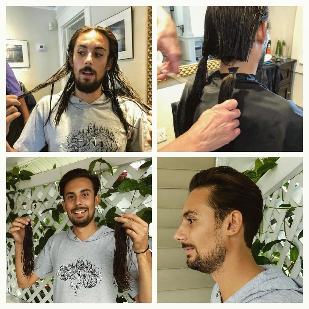 Job interview prep... Time to tighten up and get ready to get back to business! As always, we appreciate hair donations to help those in need. #shoutout to Noah Follin, wish him luck at his interview tomorrow!

#cut #locksoflove #donate #757hairstyli