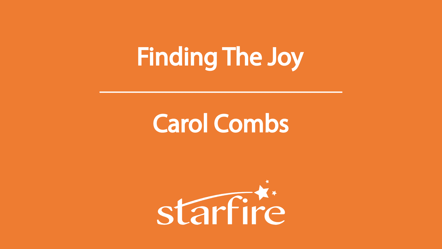 Finding The Joy | Carol Combs episode artwork