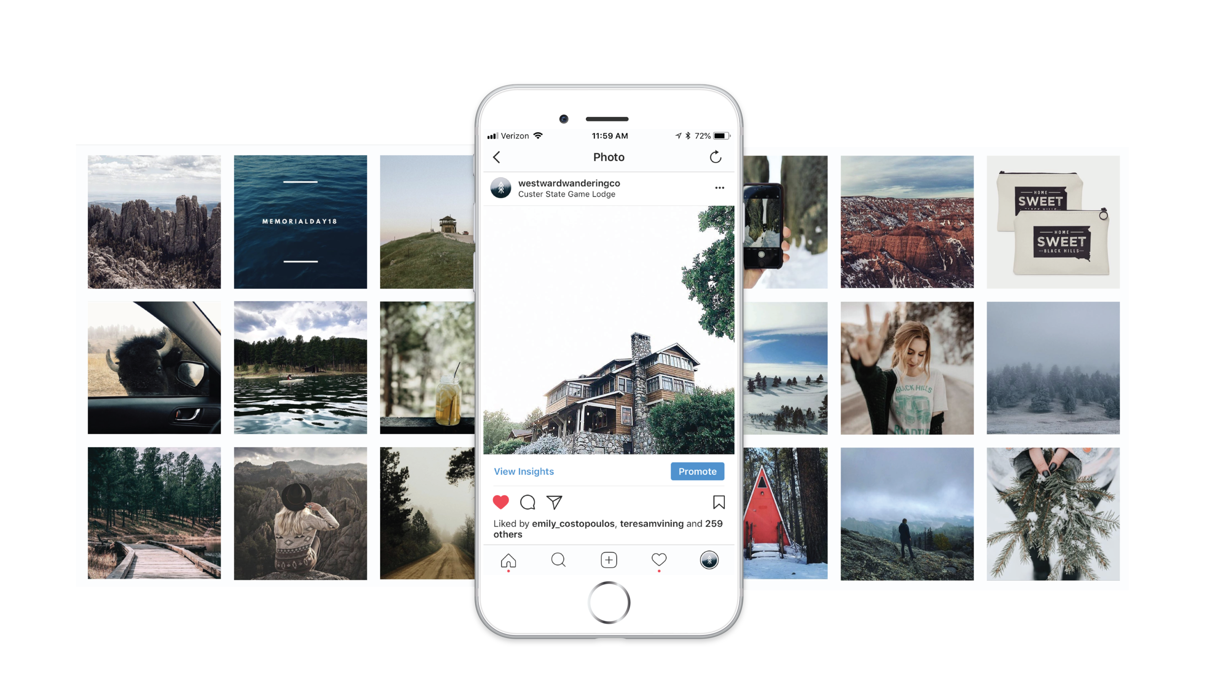 INSTAGRAM IMAGE CURATION + PRODUCT PLACEMENT