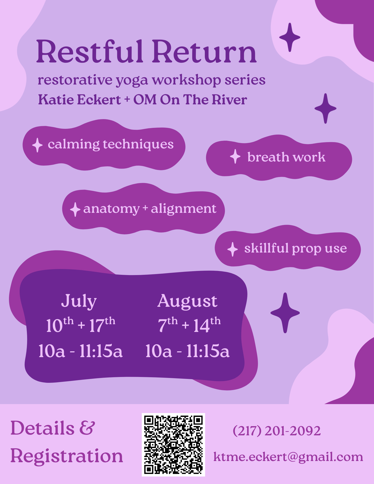 restorative yoga, yoga, workshop, training,