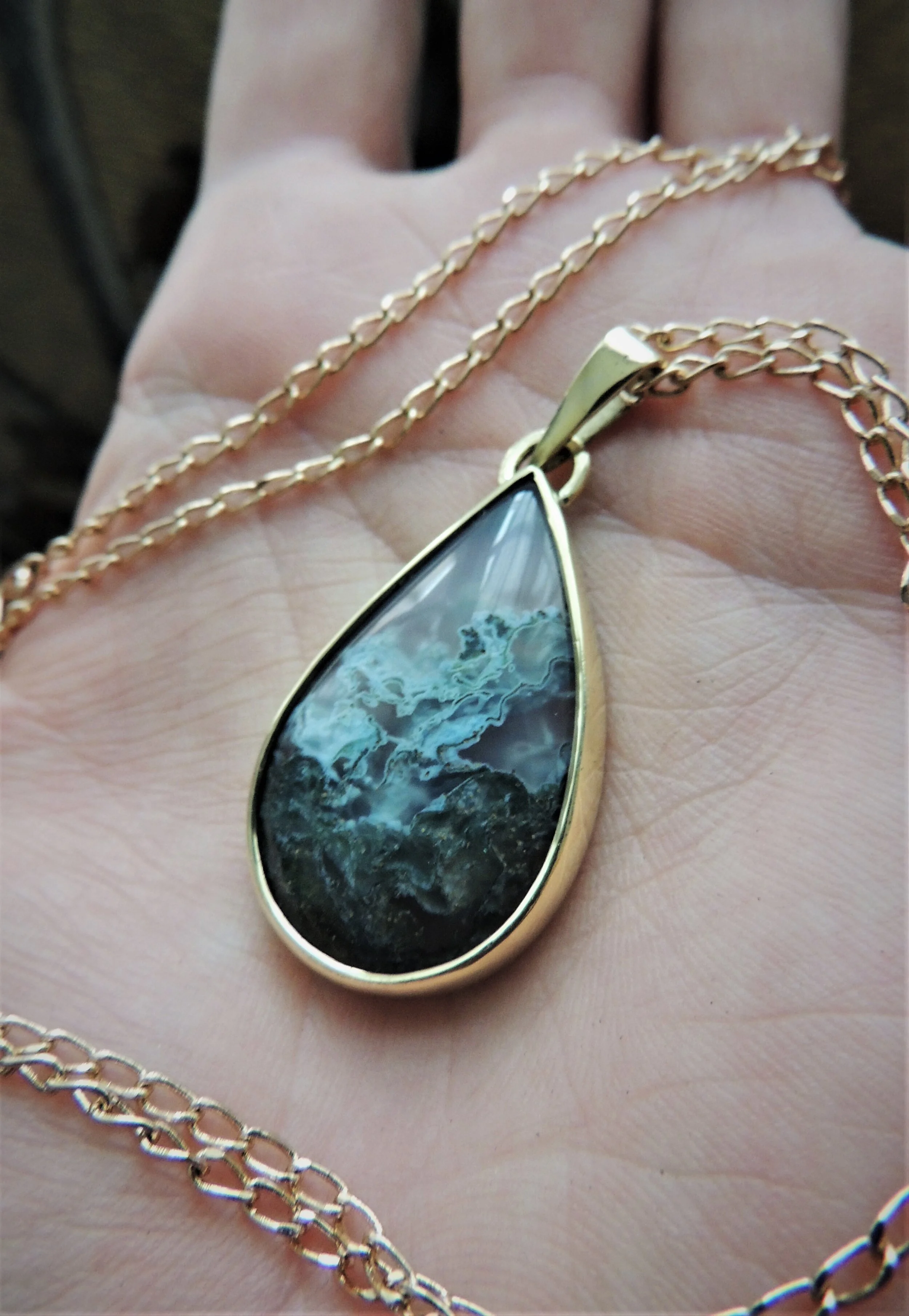 Moss Agate Pendant 