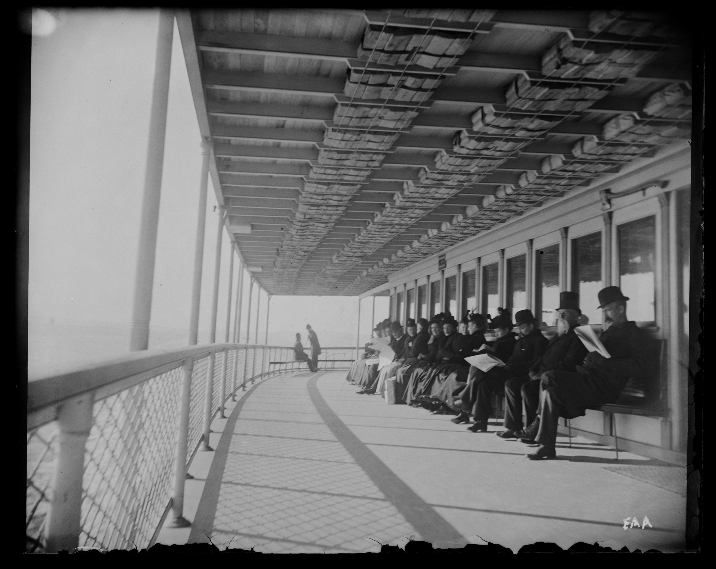 “Part of our ferry boat deck,” Staten Island Ferry, November 17, 1890