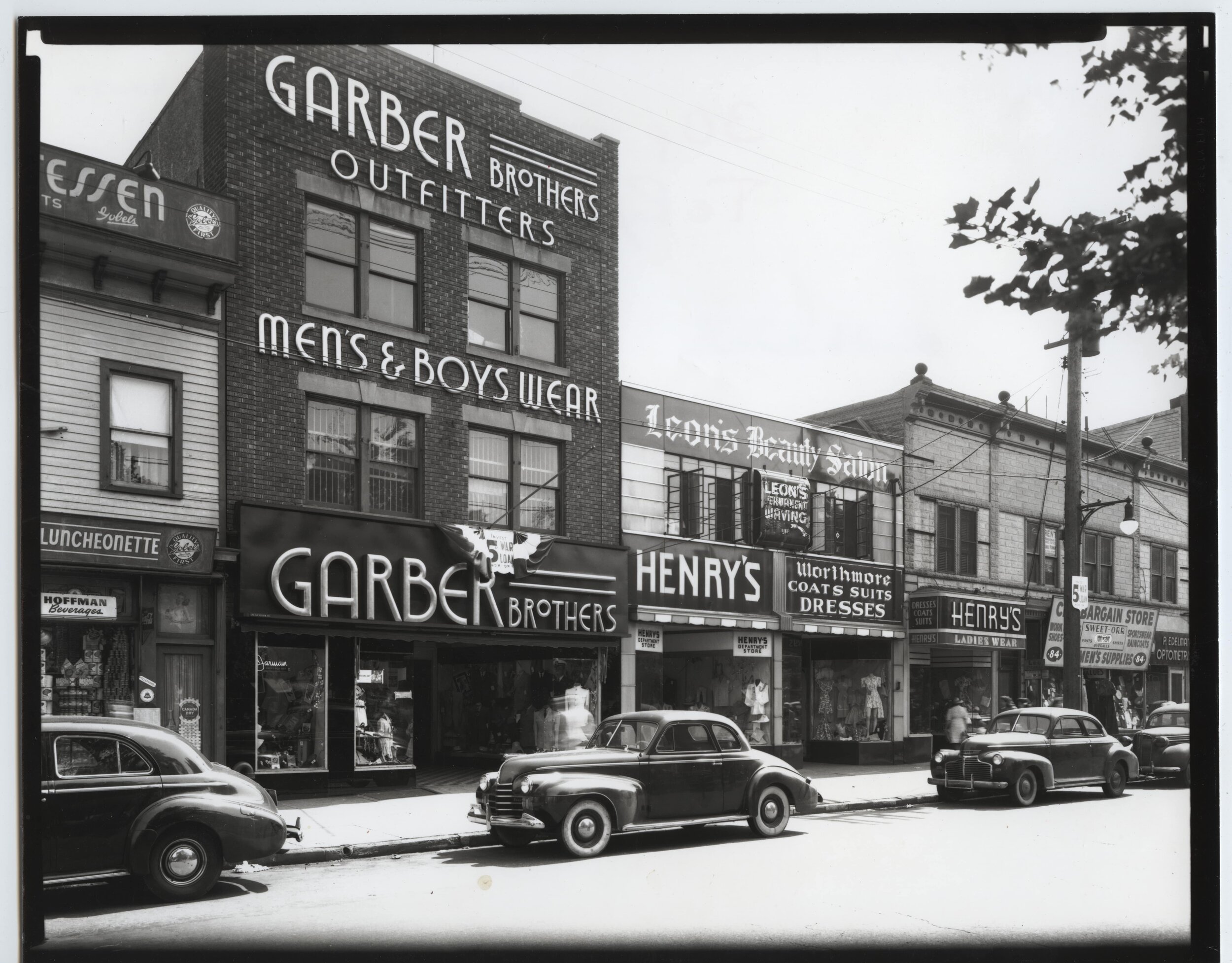 Garber Brothers store on Canal Street, photo by Herbert A. Flamm, ca. 1946 (Copy)