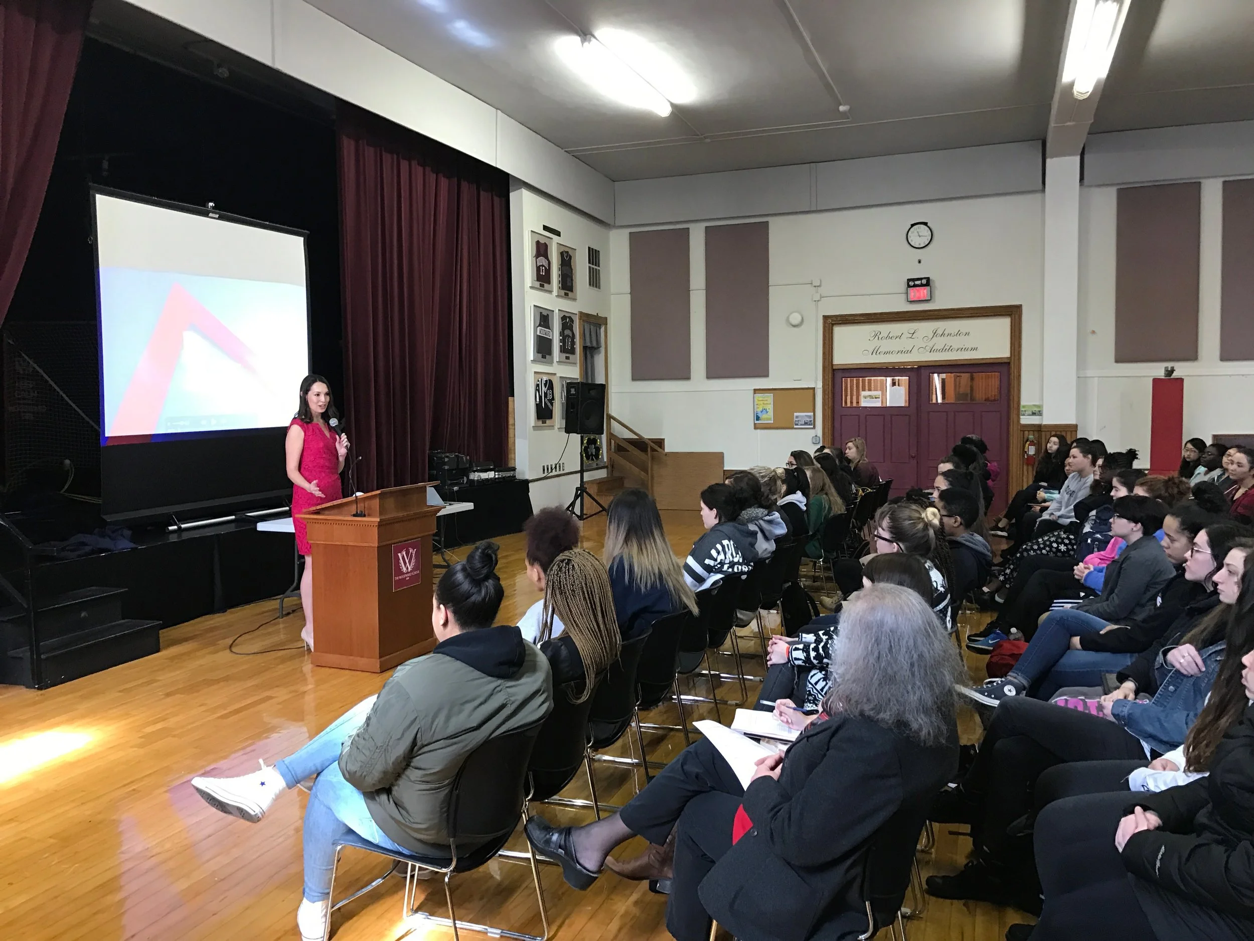 Liz Roney at The Woodward School.