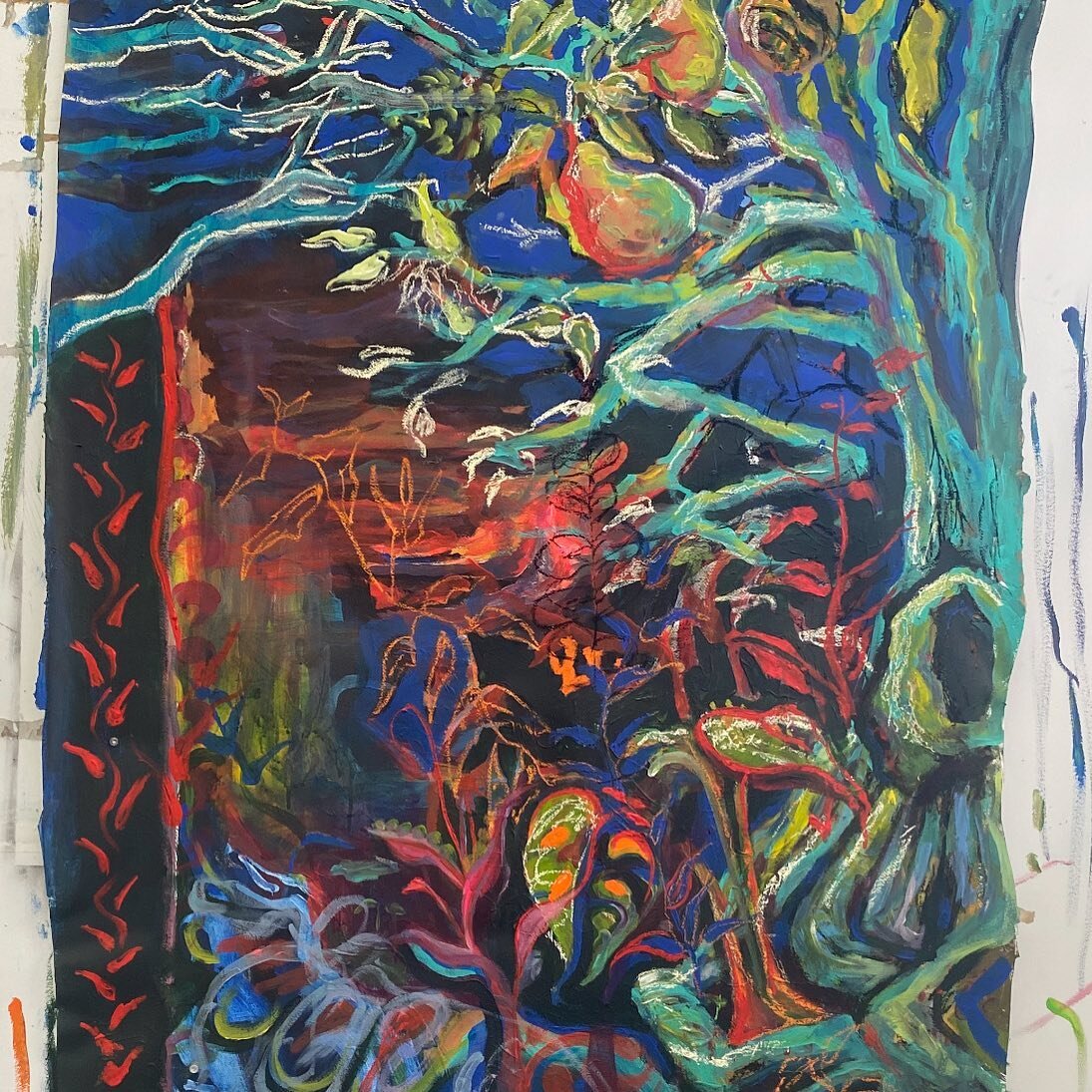 Mixed media on paper